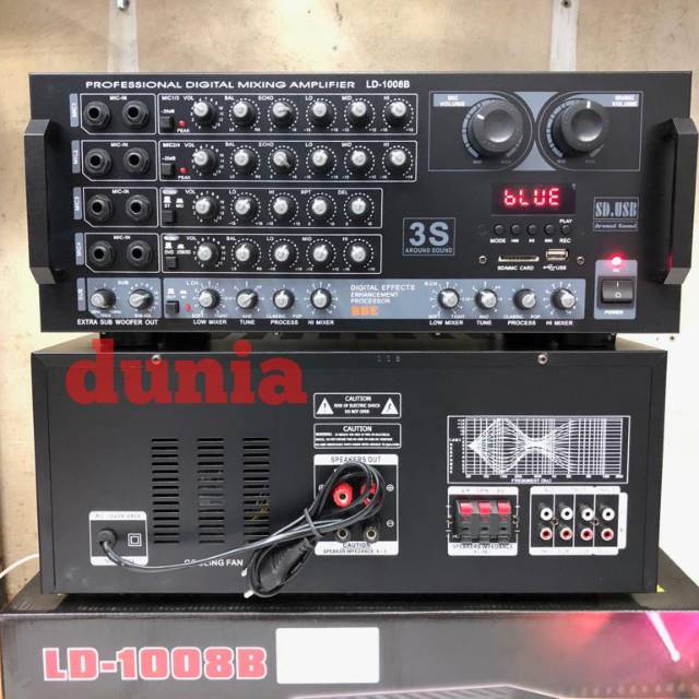 Amplifier Karaoke LD 1008 B With Bluetooth - USB - SD Card