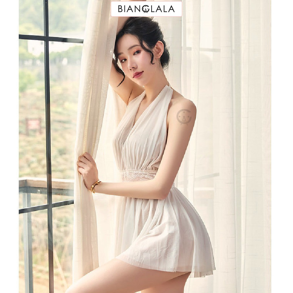 CARINA Sexy Lingerie Dress Tidur Wanita Dewasa Piyama Setelan Wanita Lingerie Seksi Import Dinas Depan Suami Sleepwear Gstring Baju haram Termurah Malam Pertama Bikini Kekinian Terbaru Bisa Cod-4