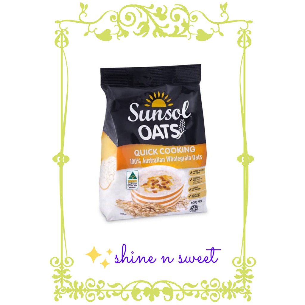 

Sunsol Oats Quick Cooking / Australian Wholegrain Oats 500gr