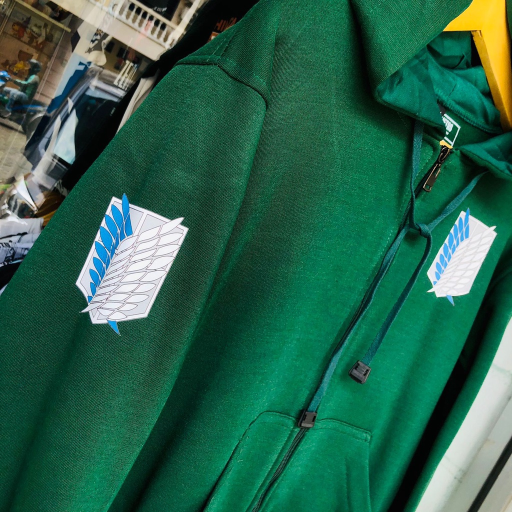 Jaket SNK Survey Corps Attack on Titan Cotton Fleece Anime