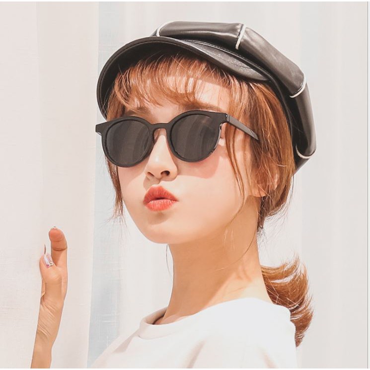 [READY] Kacamata Fashion Korea Wanita Anti Radiasi Gaya Retro Hitam Hits [COD]