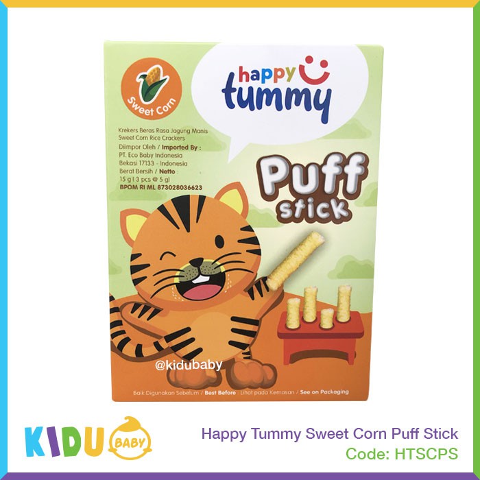 Happy Tummy Puff Stick Biskuit Bayi Anak Sehat Kidu Baby