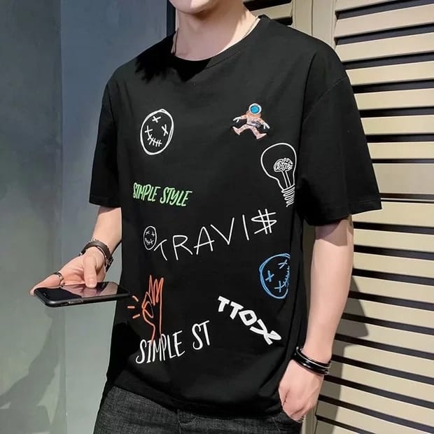 BISA COD ~ BAJU TRAVIS TERBARU-KAOS DISTRO KEREN PRIA LENGAN PENDEK TERBARU-KAOS PRIA KEKINIAN TERLARIS