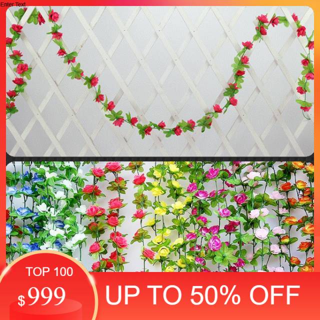 PROMO BUNGA RAMBAT HIAS  KECIL 100 ARTIFICIAL HOME DEKOR