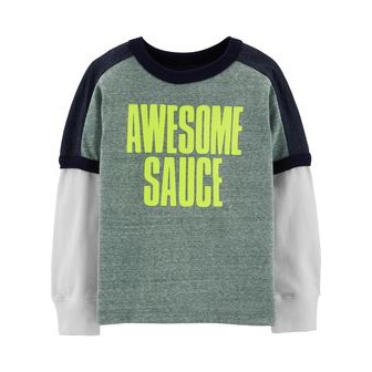 Kaos bayi laki laki 6-9 bulan  lengan panjang branded Oshkosh b Gosh kaos anak laki laki baju