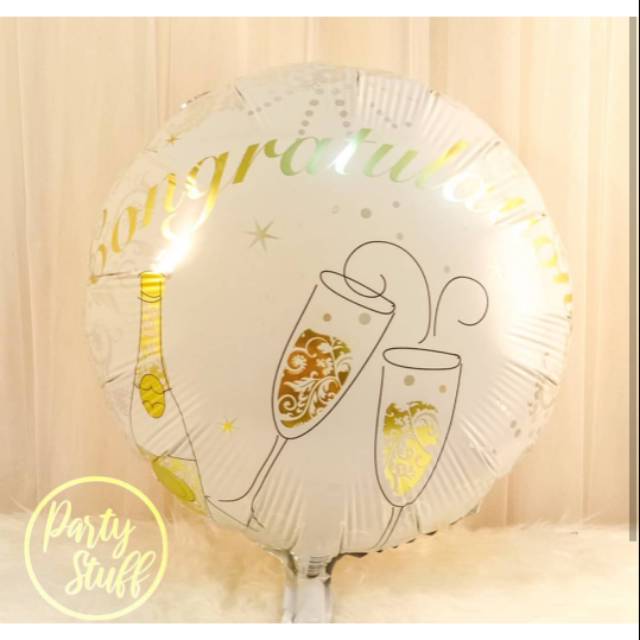 Balon Congratulation ( Jual balon huruf angka helium box balon custom jasa dekorasi alat pesta )