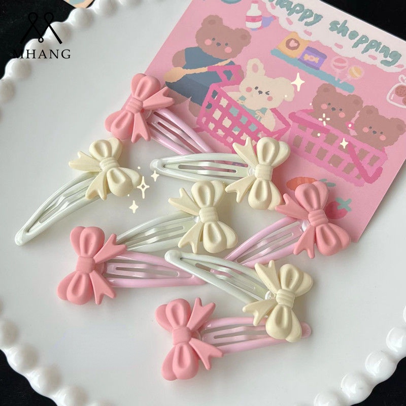 2 pcs/Jepit Rambut Bentuk Pita Lucu Untuk Anak Perempuan