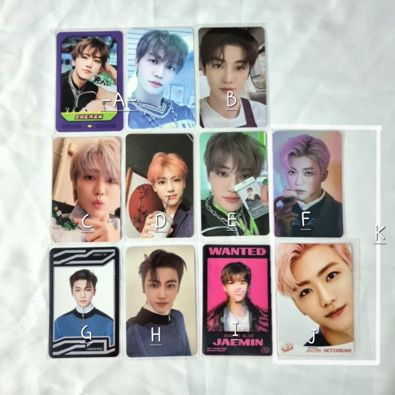 PC NCT Dream Jaemin Pop ice Universe Holo Candylab Cafe MC Lenti Glitchmode Yescard Japan