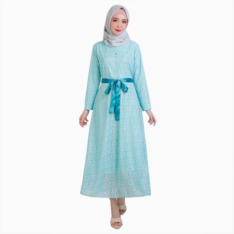 Long dress Gamis maxi Brukat model terbaru - Batinah