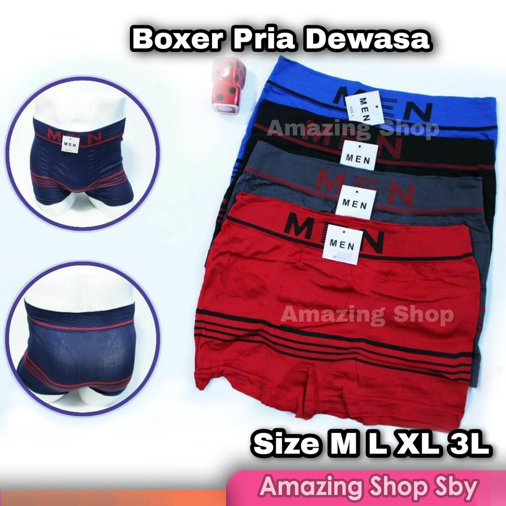 CD Celana Dalam Boxer Pria Dewasa Boxer Laki Laki Cowok Fashion MEN Murah