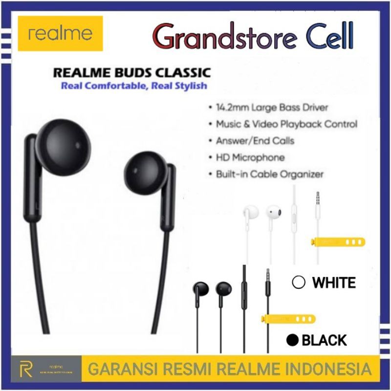 REALME BUDS CLASSIC HEADSET 100% ORIGINAL GARANSI REALME