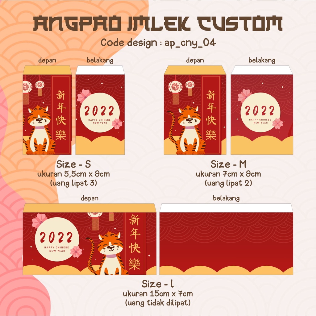 

AMPLOP CUSTOM / ANGPAO / HONGBAO MONEY ENVELOP ANGPAU IMLEK BISA CUSTOM