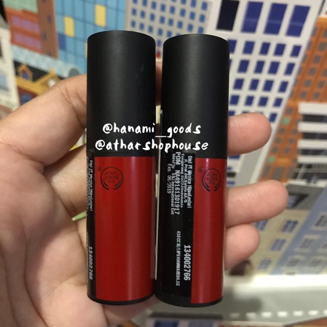 The Body Shop Lipstik Matte Havana Red