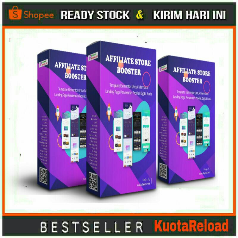 Affiliate Store Booster, Landing Page File Json Elementor Promosi