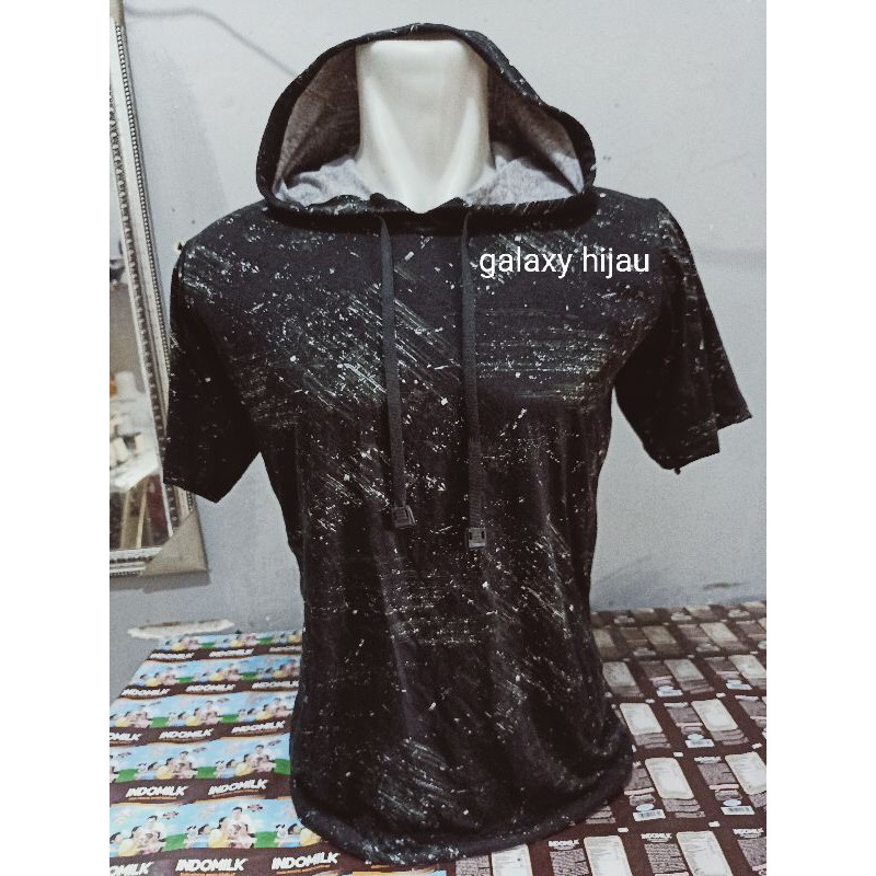 kaos hoodie katun galaxy