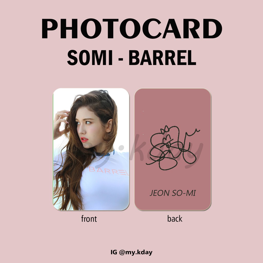 PC-0174, Unofficial Photocard SOMI BARREL 2 sisi