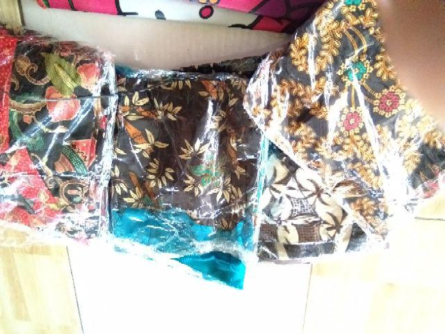 Qnunbatik Batik Keluarga/family Gamis Muslim Azizah Gentong Hitam