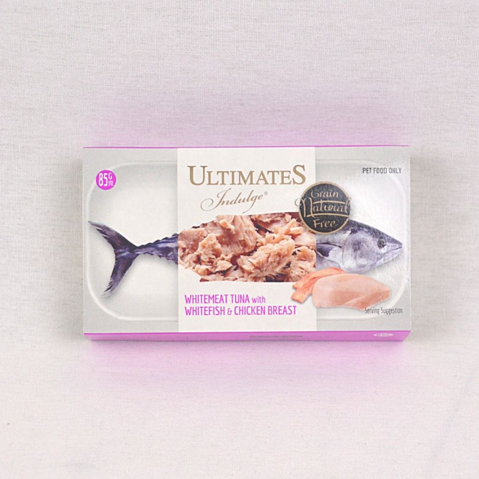 

ULTIMATES Makanan Kucing Indulge Tuna White Fish And Chicken 85g
