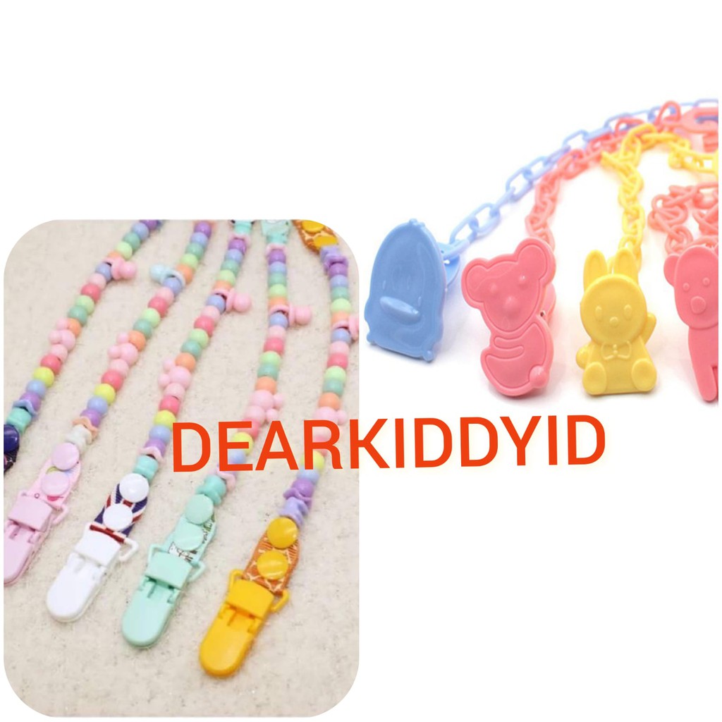 DK Pacifier &amp; Teether Clipper Holder / Rantai Tali Gantungan Empeng Gigitan Bayi