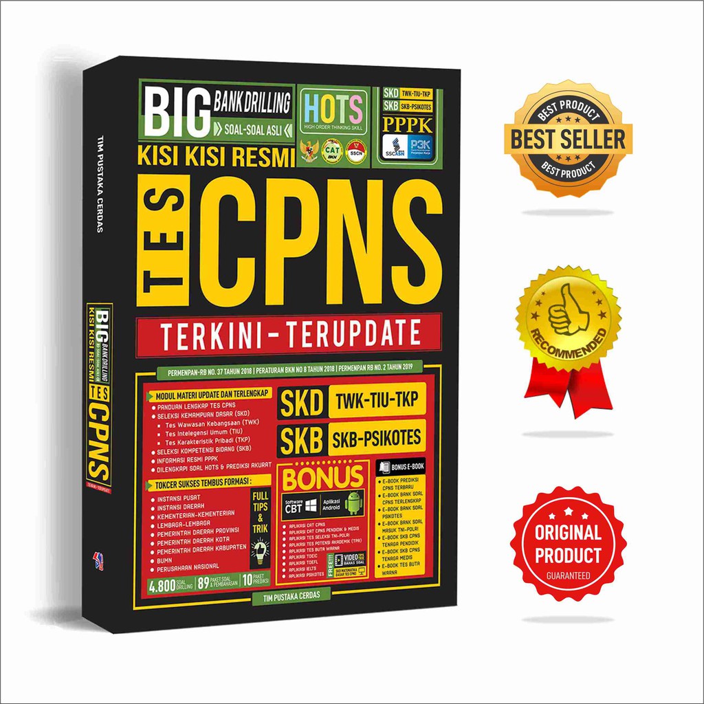 Buku Cpns Best Seller Big Bank Drilling Soal Soal Asli Tes Cpns