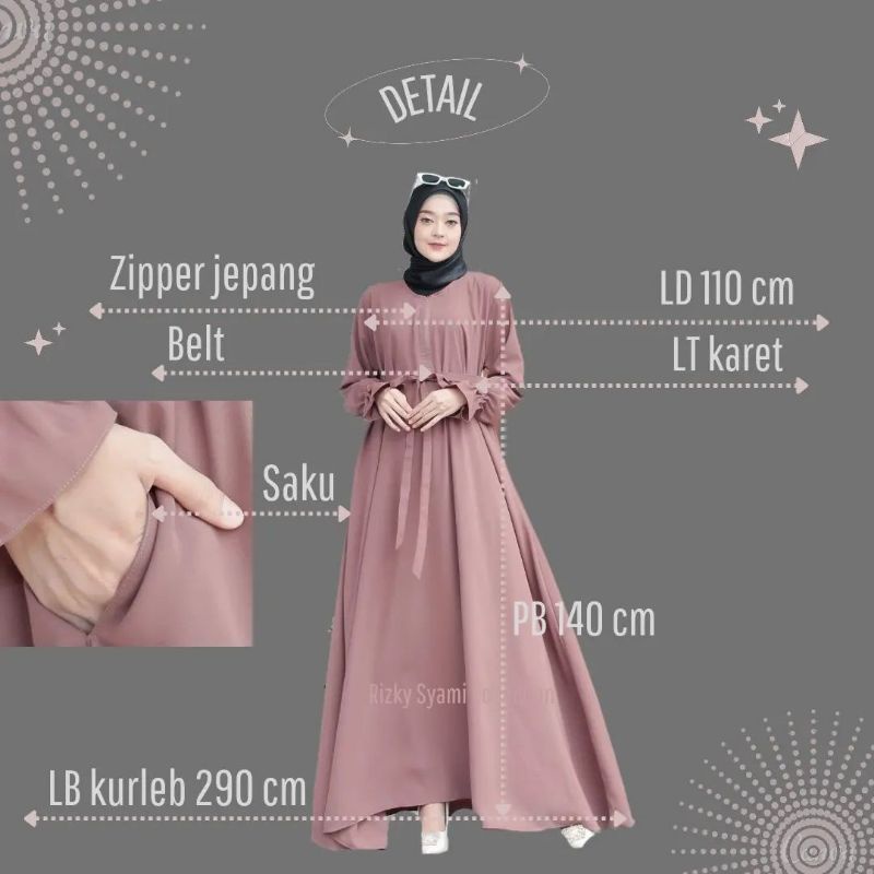 ABAYA ALISHA/abaya basic/abaya polos/gamis polos/abaya turki