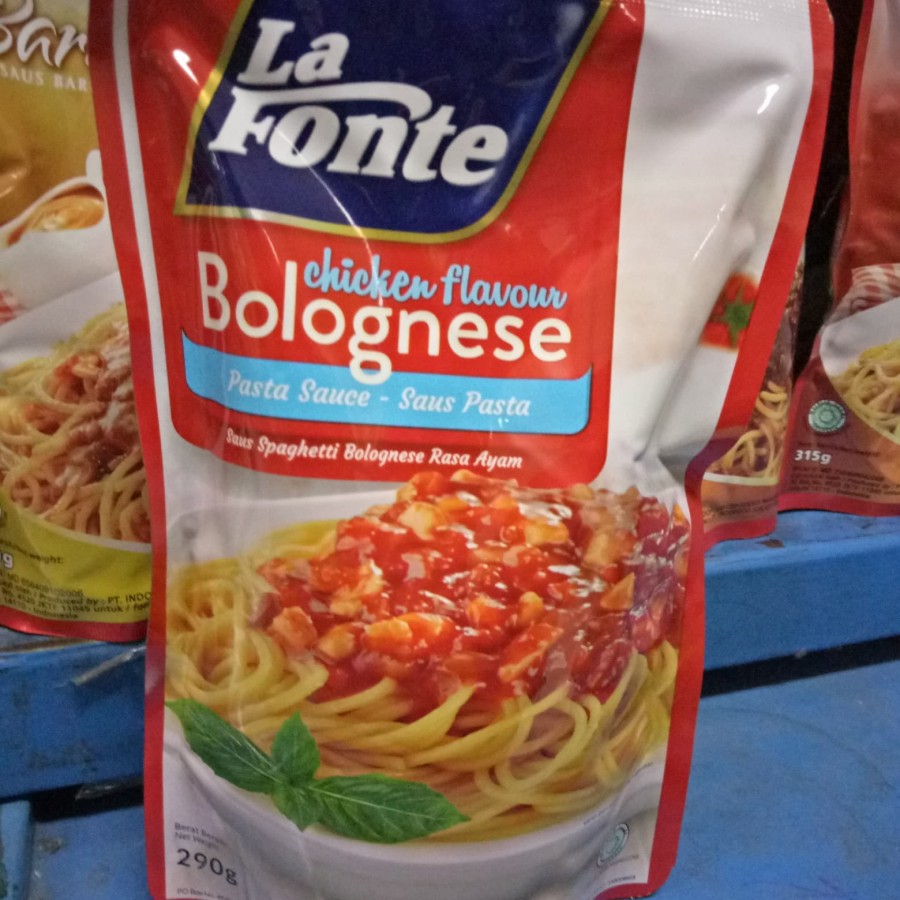 

LA FONTE Saus Spaghetti Bolognese Rasa Ayam Saos Saus Pasta Bolognese Rasa Ayam 290gr