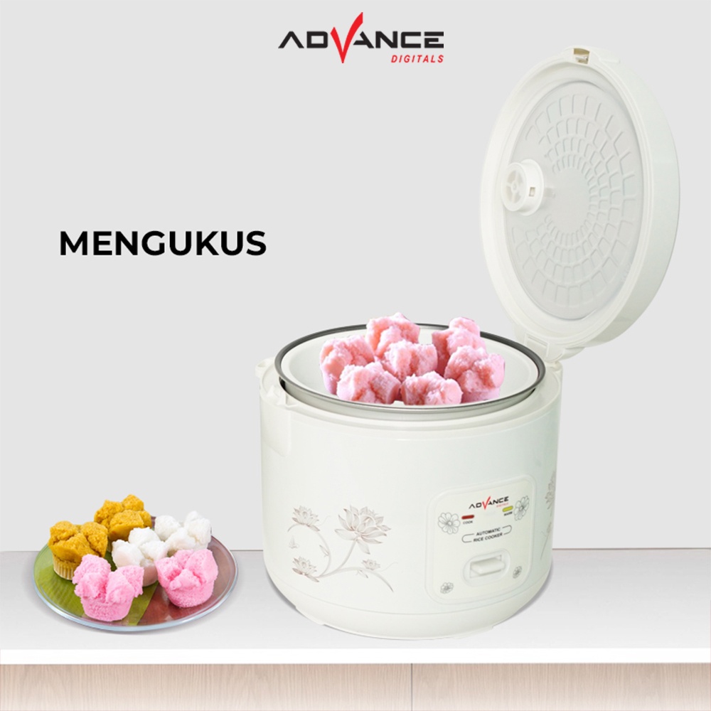 Advance Digitals A20 Rice Cooker Mini 1.8Liter Penanak Nasi Serbaguna 3 in 1 Magic Com Garansi 1 Tahunn