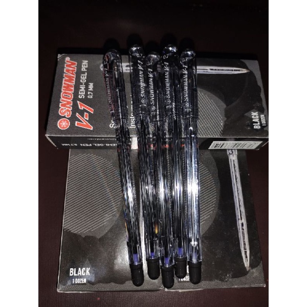 

PULPEN SNOWMAN V-1 BLACK 0,7 MM