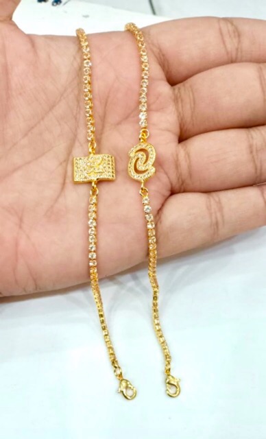Gelang tangan wanita fulmata. Gelang permata lapis emas yaxiya xuping