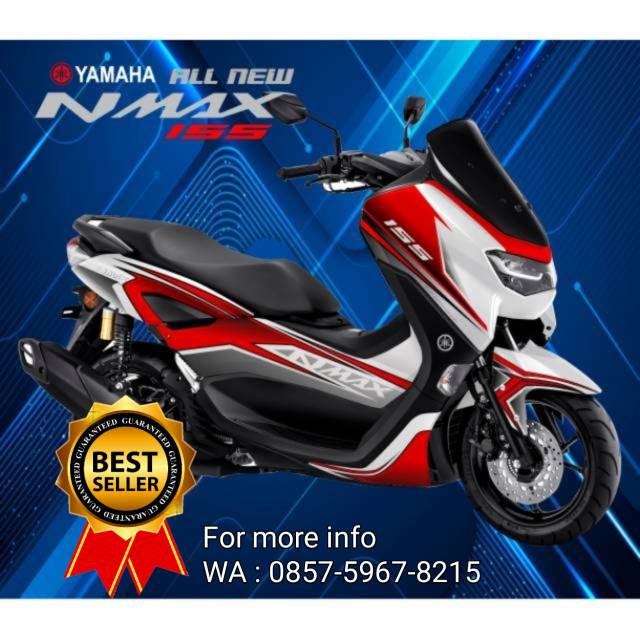 Decal Stiker all new NMAX 2020 Merah putih