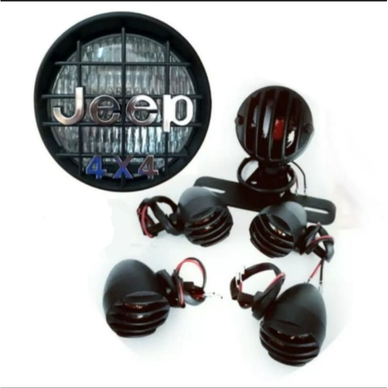 Paket Lampu Depan Japstyle Jeep Plus Stop Plus Sen 4 Buah Kualitas Terbaik