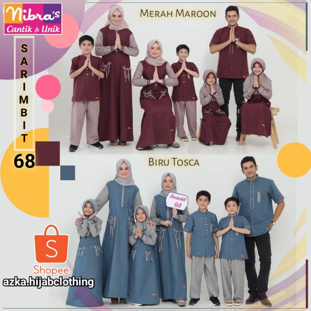 NEW SARIMBIT NIBRAS  68 NIBRAS  2020 BAJU  COUPLE  