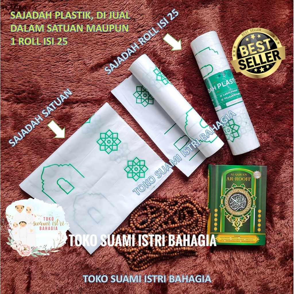 Sajadah Plastik Travel Ringan Dewasa Murah Waterproof Anti Air Satuan