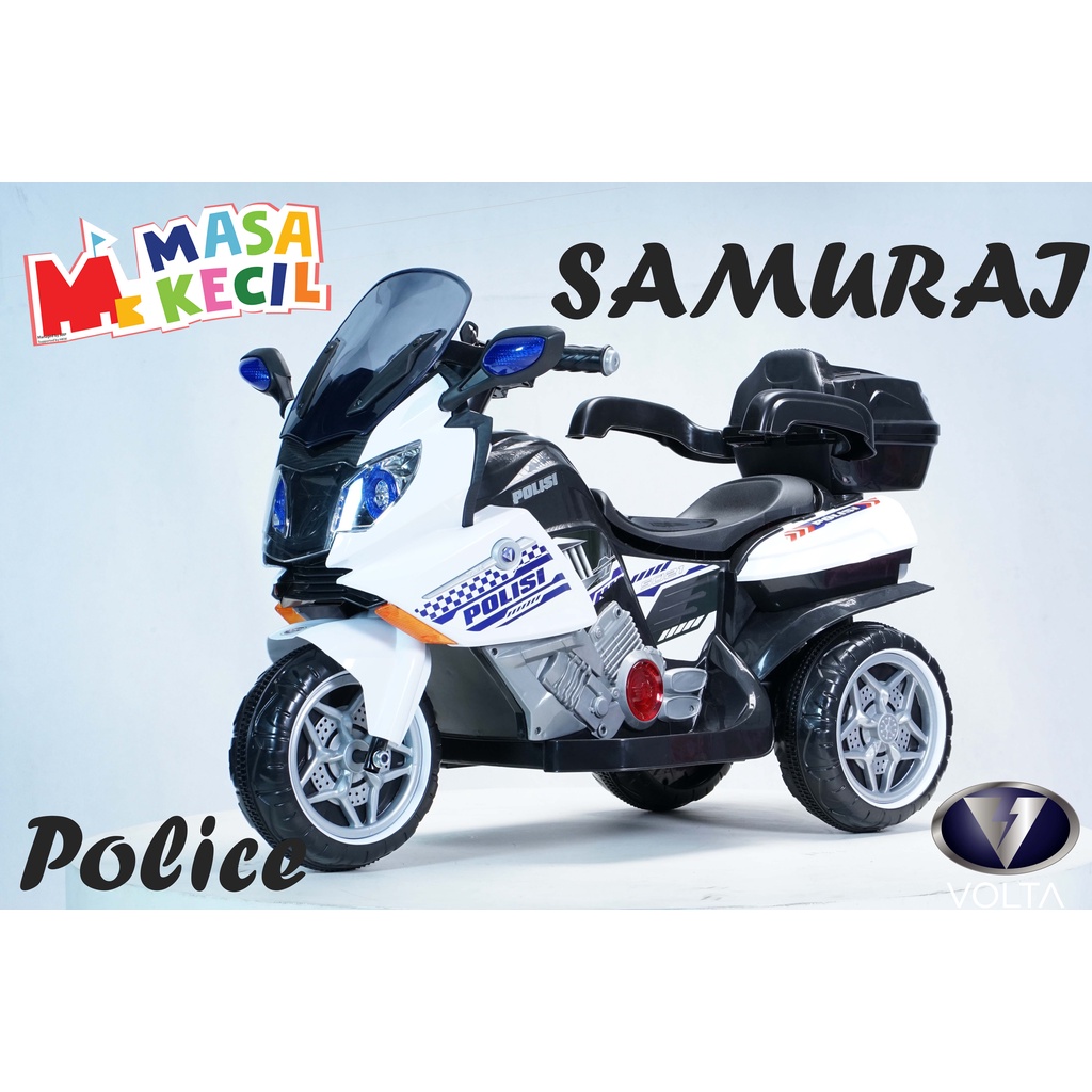 Mainan Aki Motor Polisi VOLTA 5021 SAMURAI POLICE Maenan Polisi Anak