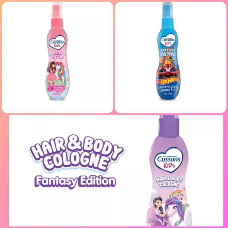 Cussons Kids Hair &amp; Body Cologne Fruity Berries - Parfum Anak 100ml