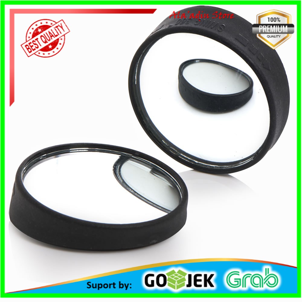 Cuci Gudang Blind spot Kaca Cermin Spion Tambahan Mobil Motor - BlindSpot 360 Wide Angle