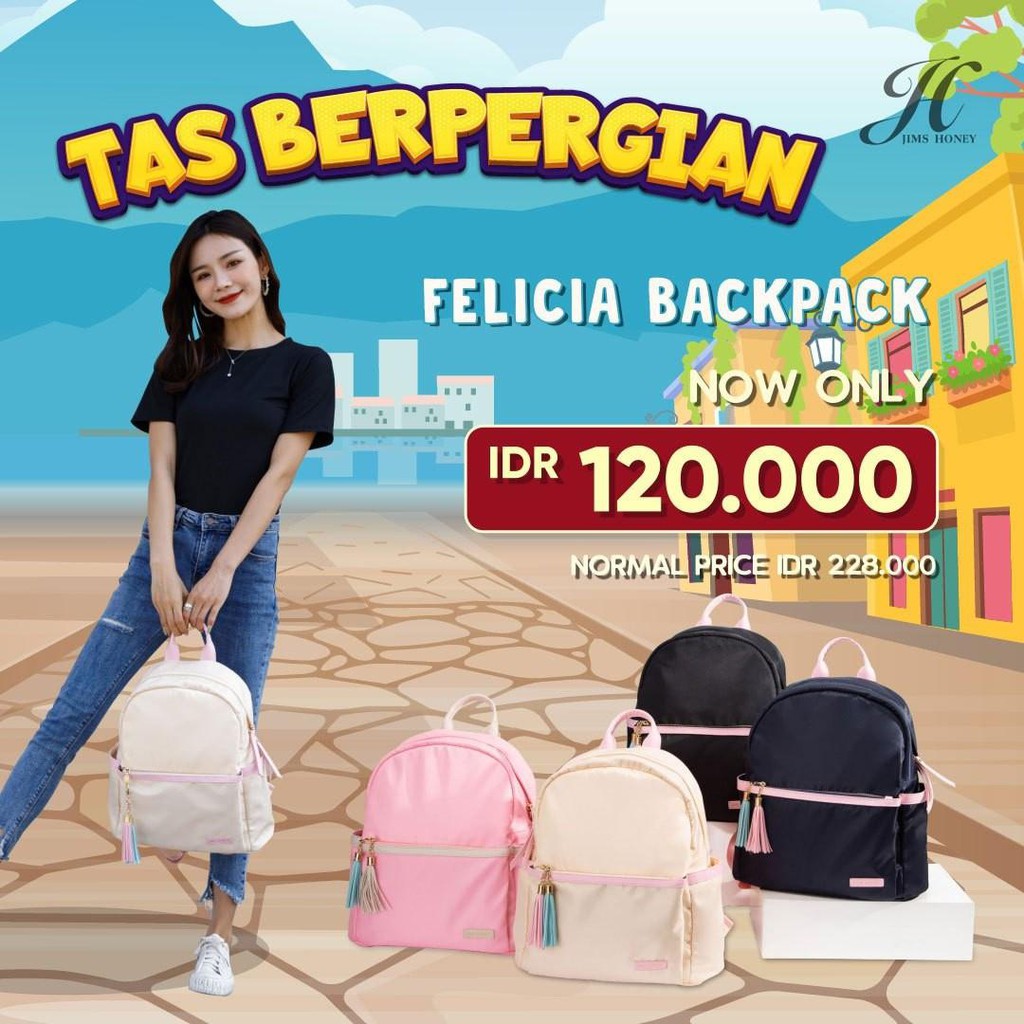 TAS RANSEL WANITA FELICIA BACKPACK BY JIMS HONEY