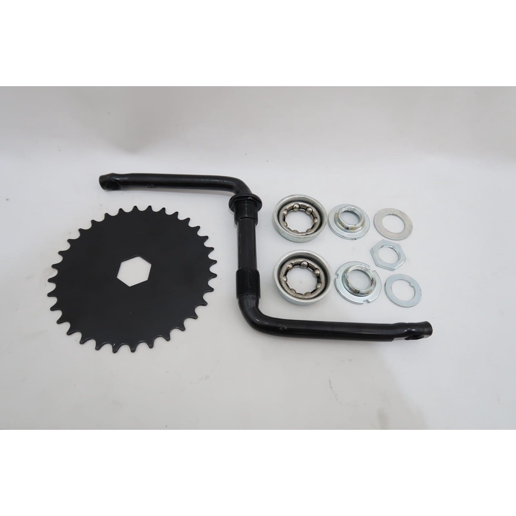 Crank set engkol gir langsung 12 16 18 sepeda anak