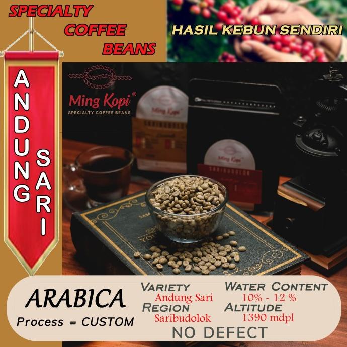 

greenbean kopi arabika andung sari 1kg specialty coffee beans mingkopi