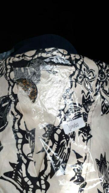 Atasan Blouse Batik Wanita Lengan Panjang Model Kimono Bahan Katun Stretch, 262 Aon#