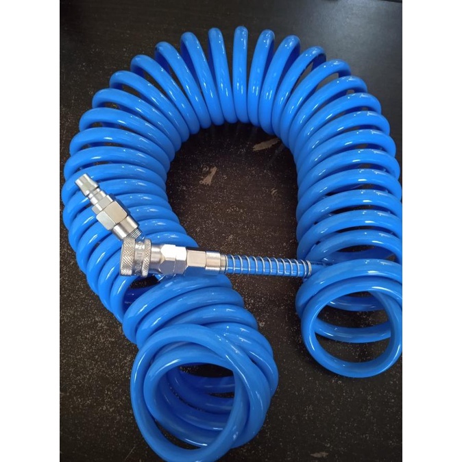 

Selang Spiral Pneumatic Uk. 12 x 8mm ada couplernya (BLUE) UCC1208-10M -.