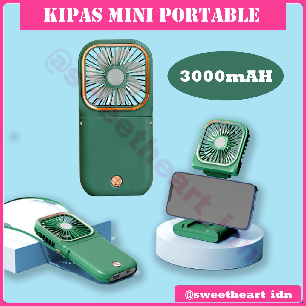 kipas mini portable kipas angin tangan portable lipat mini usb kipas mini kalung leher