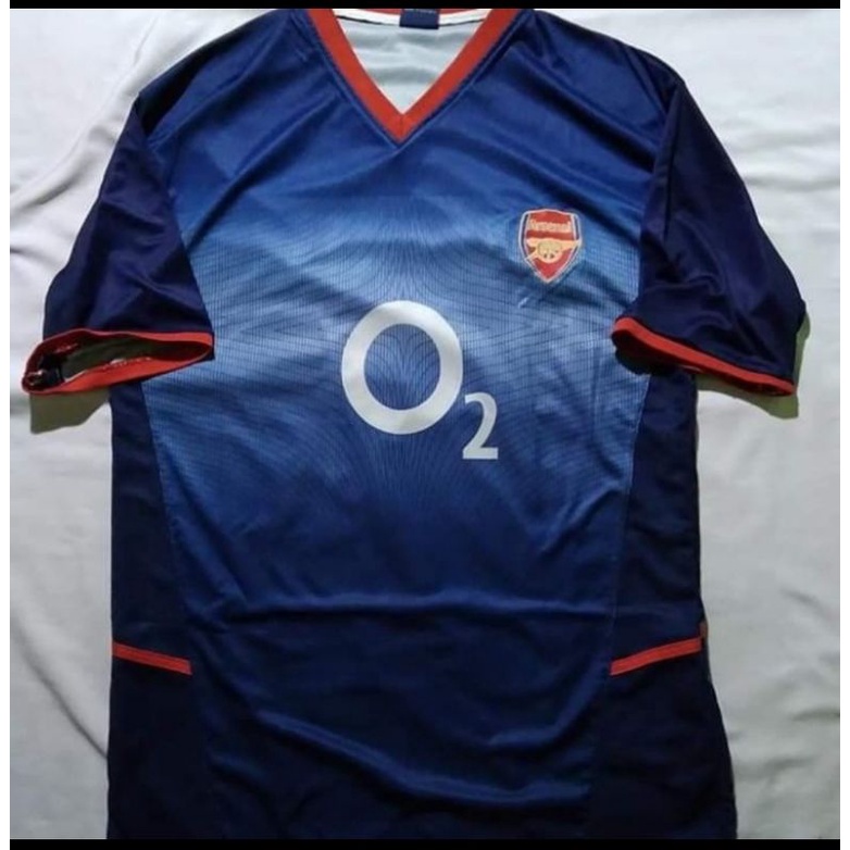 Jersey Arsenal 2002 away kualitas kw lokal ukuran M (71x52)
