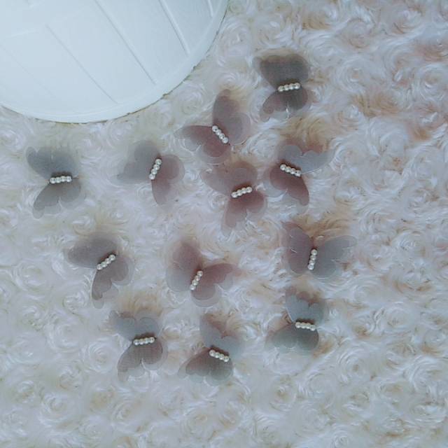 Aplikasi kupu organza ~ abu