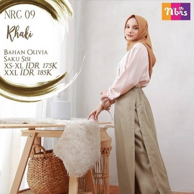 Rok celana muslimah Nibras NRC -09