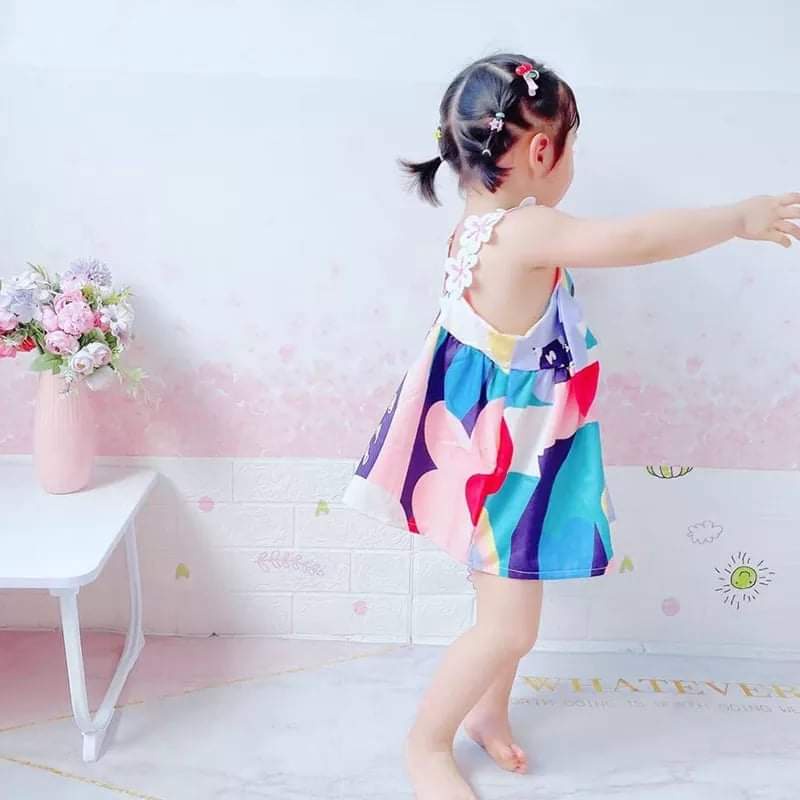 Dress Baby Feminine Full Flower