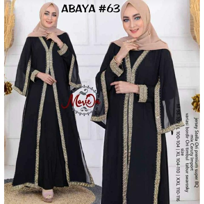 murah gamis abaya turkey terbaru- busana muslim - abaya arab kekinian-gamis hitam terbaru-abaya pita