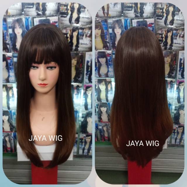 WIG LURUS PANJANG PONI TIPIS