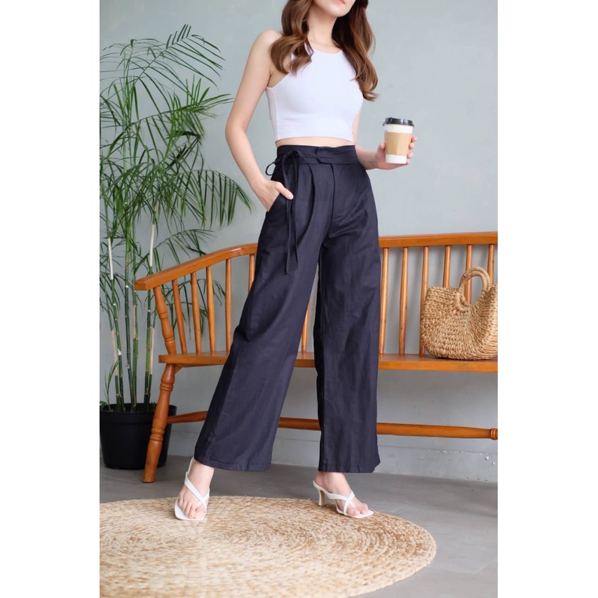 FWR - KULOT TALI / DRAWSTRING CULLOTE LINEN 2365