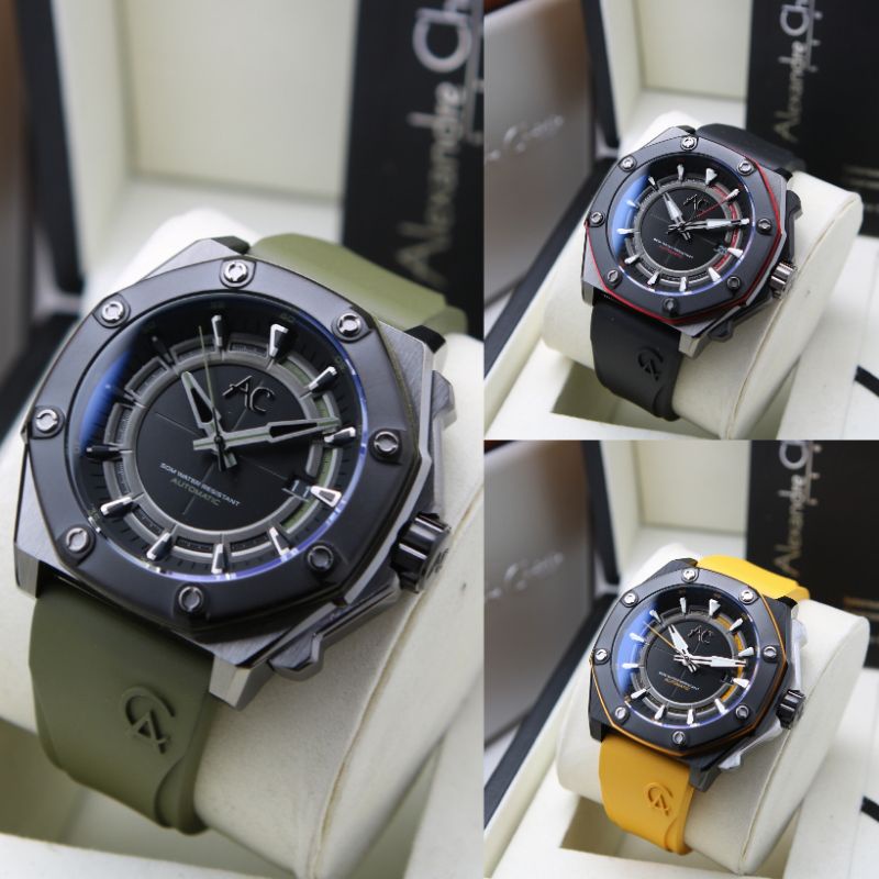 ALEXANDRE CHRISTIE PRIA AC 9601 AUTOMATIC RUBBER ORIGINAL GARANSI RESMI 1 TAHUN